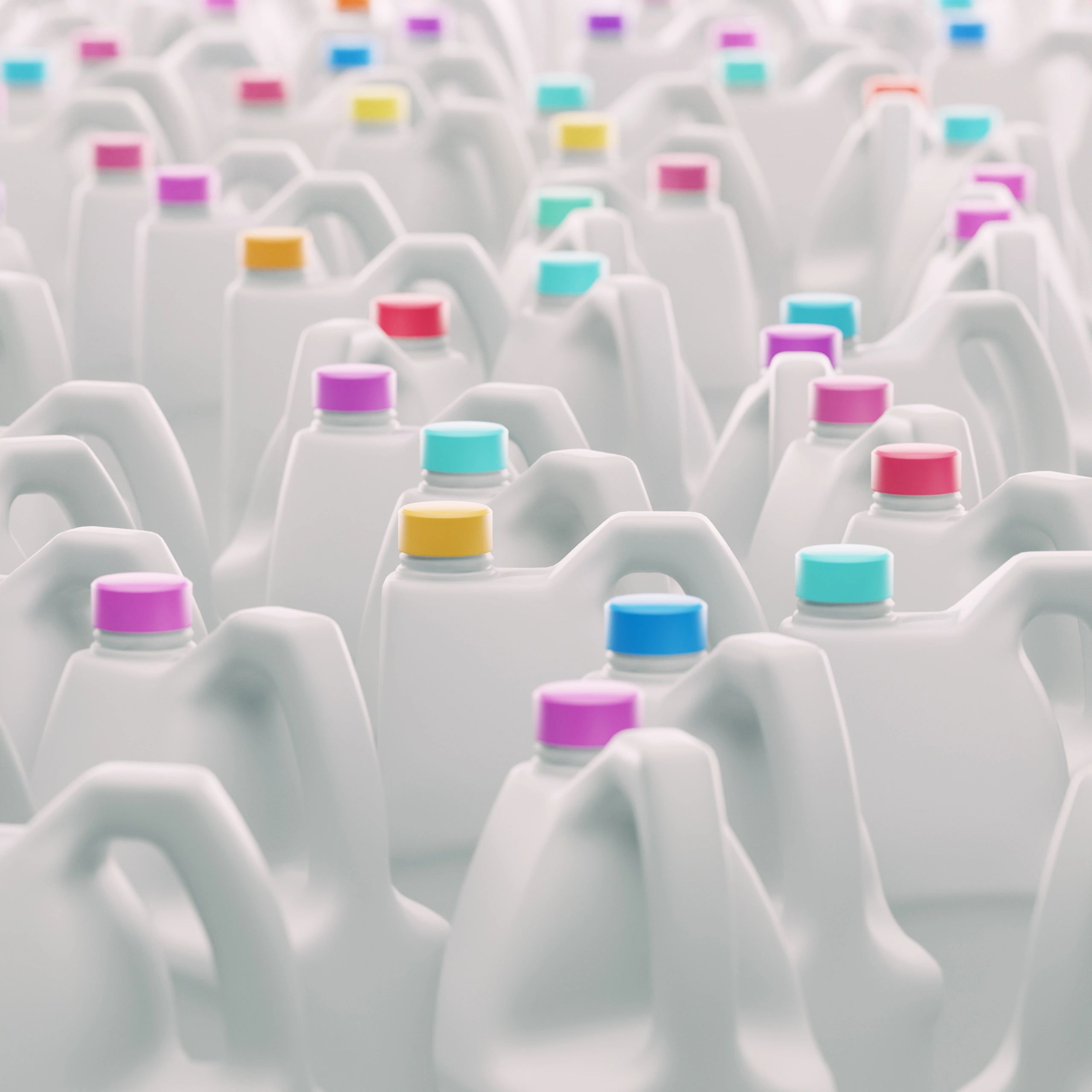 bleach plastic bottles, many