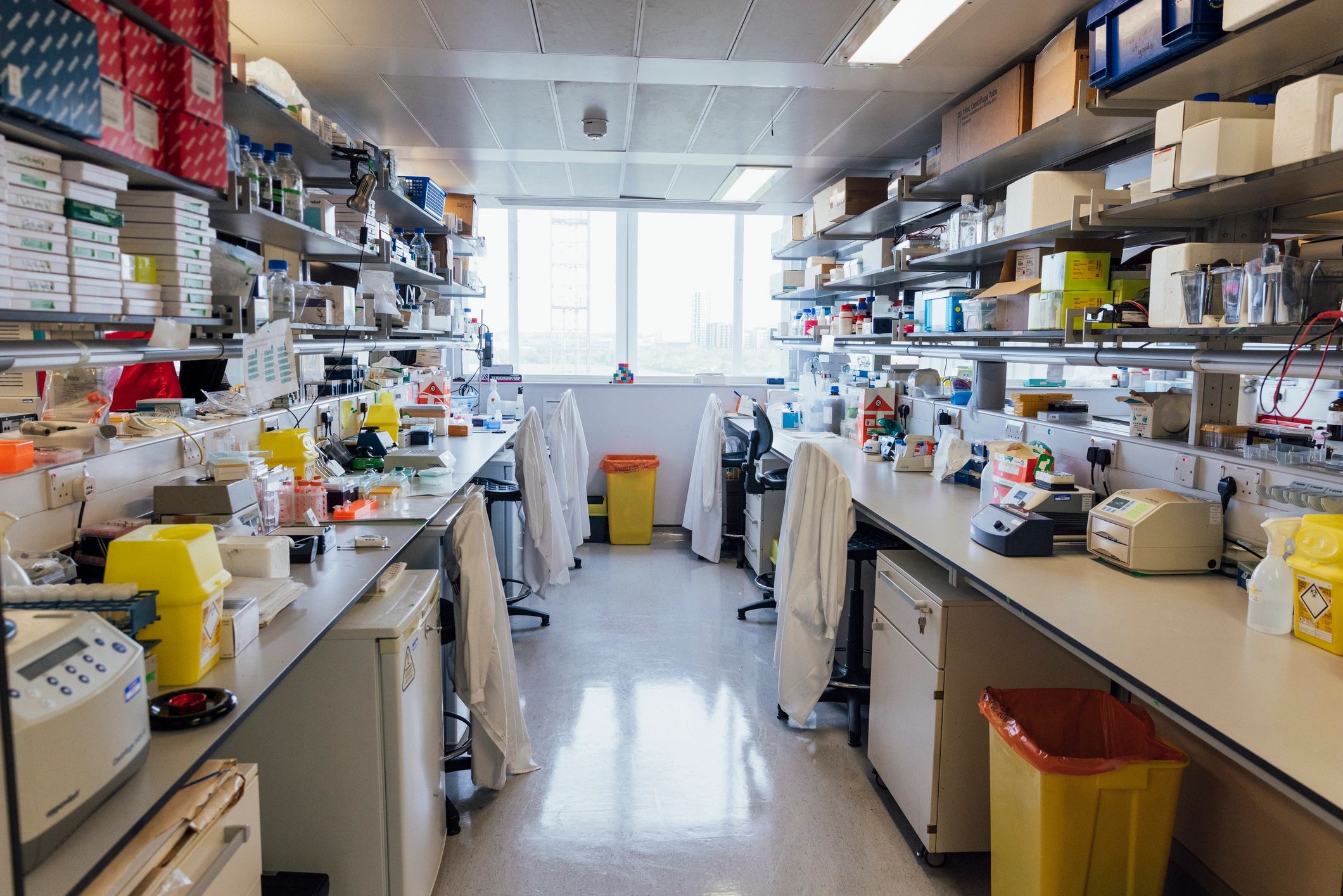 Modern laboratory interior used for healthcare and formulation work