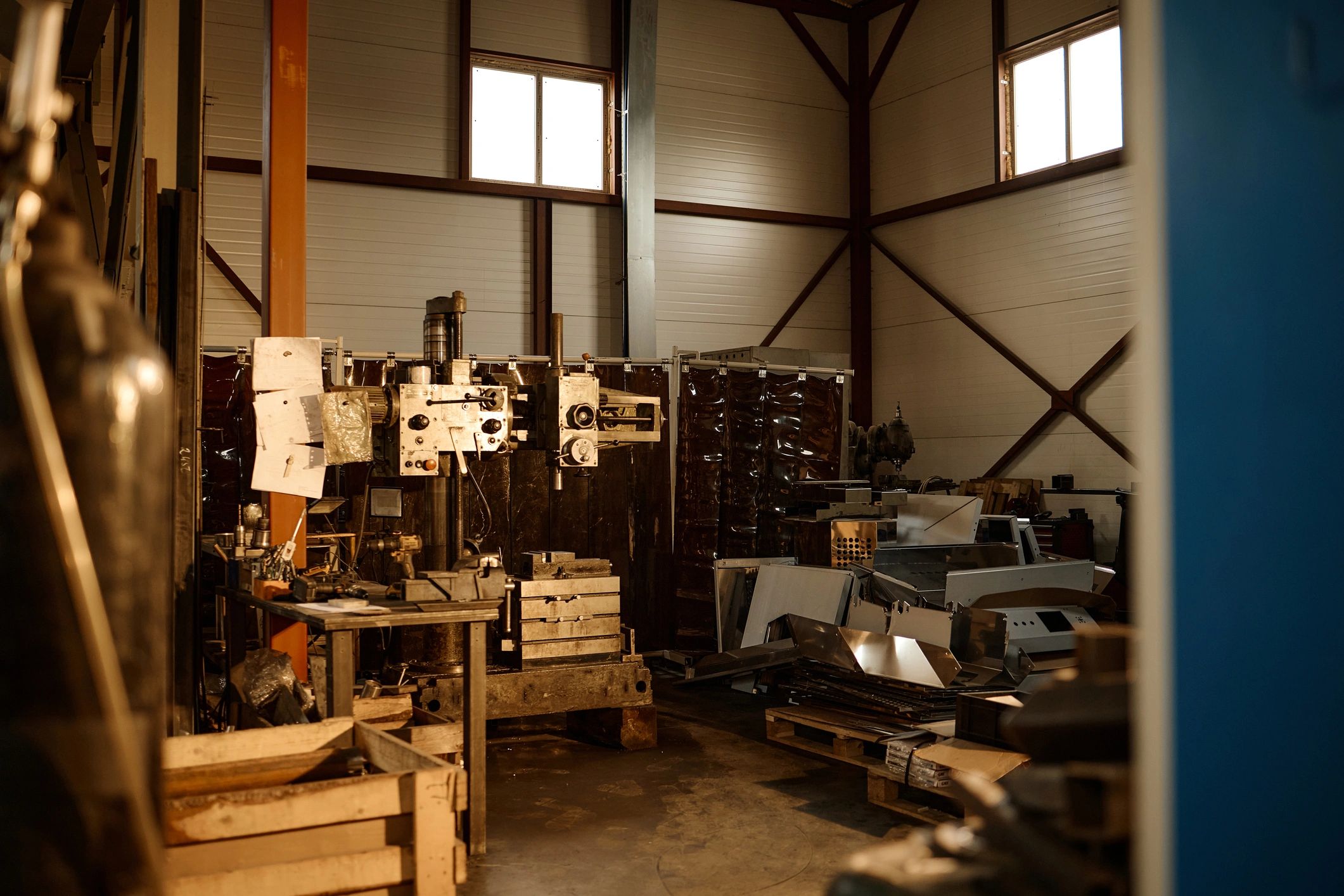 Manufacturing workshop representing production guidance